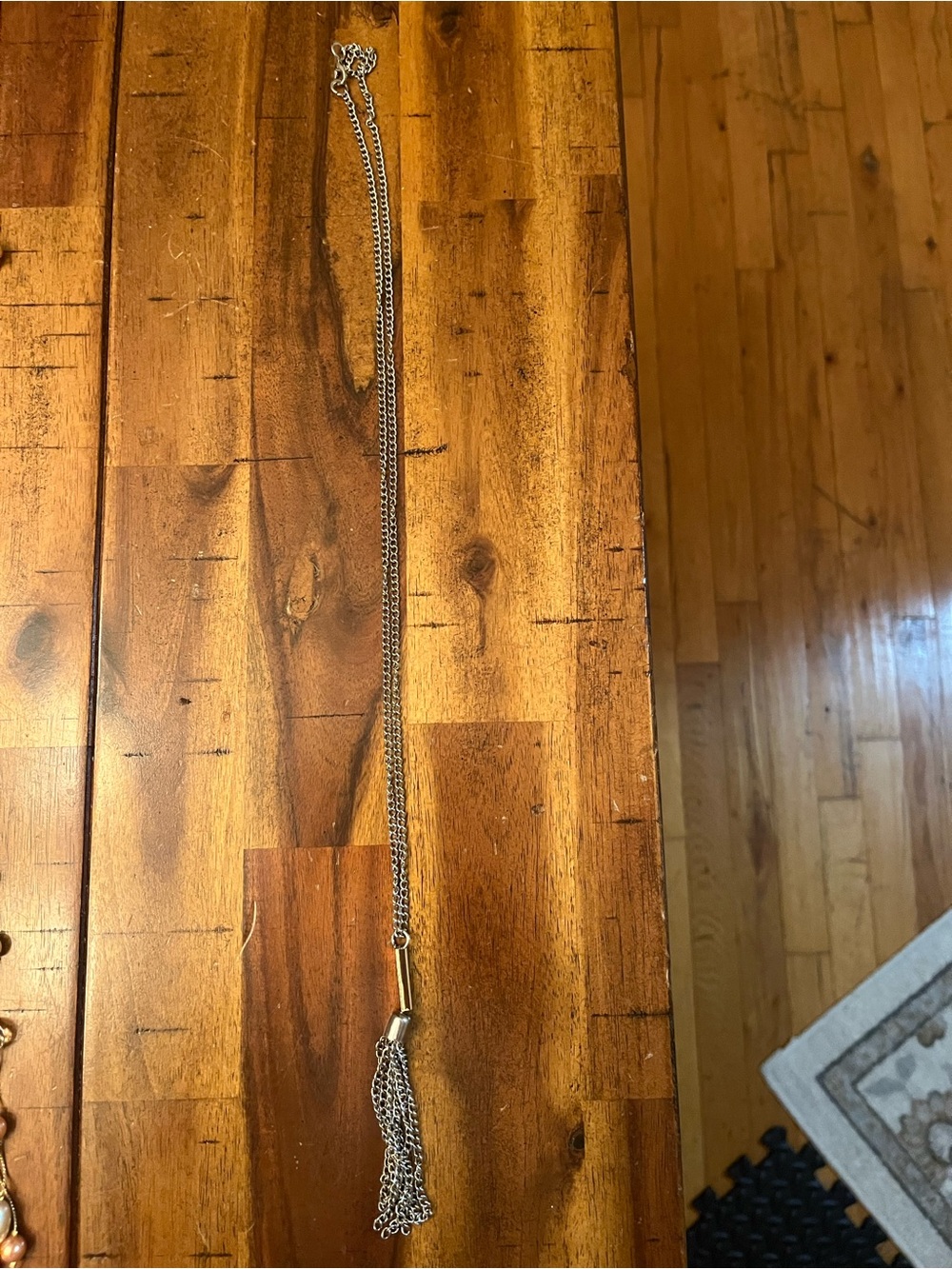 Macy's Silver Tassel Pendant Necklace